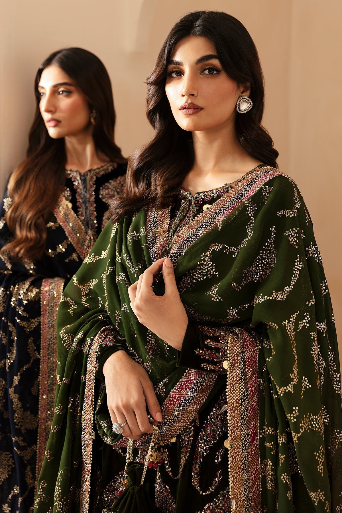 Jazmin | Velvet Edit 24 | Velvet Formal VF-2024 - Pakistani Designer Dress - by Jazmin | Type: Formal - 100% Original at Saira Sultan
