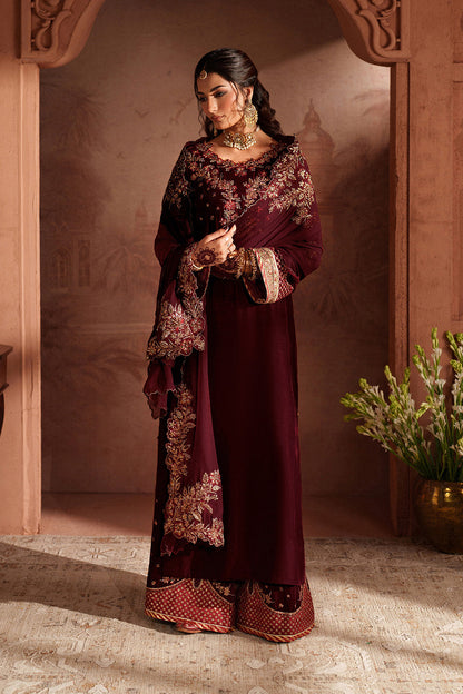 Iznik | Velvet 25 | IV-55 Embroidered Velvet by Iznik - Designer Dress - Type : Ladies Clothes - Available at Saira Sultan - 100% Original 