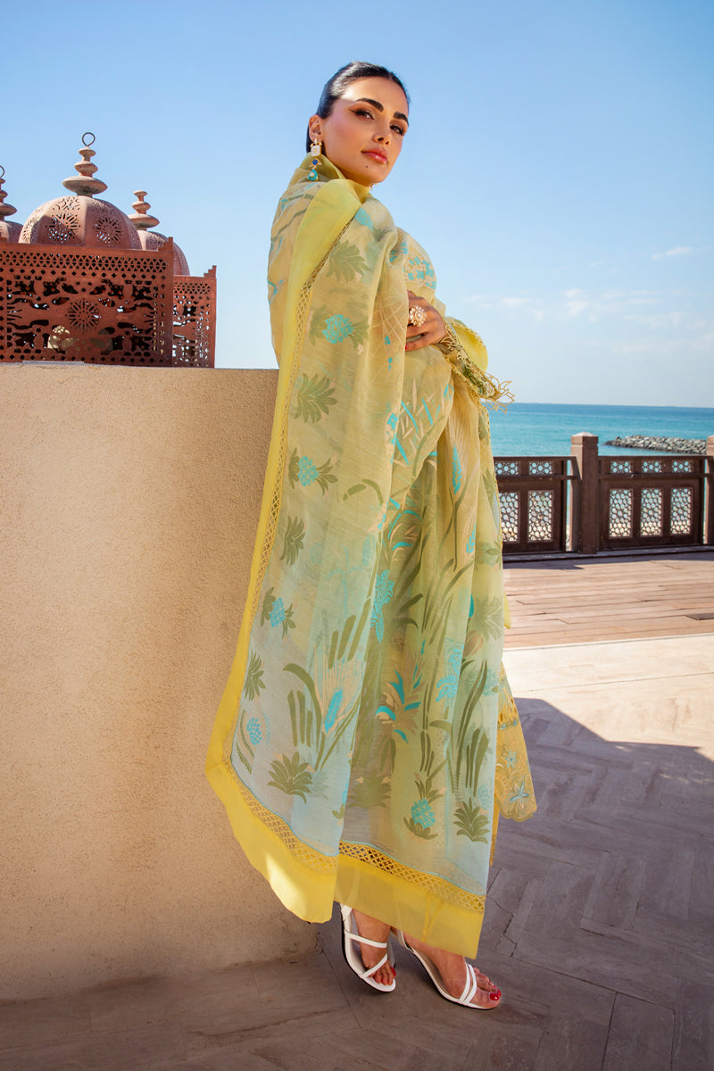 Rangrasiya | Premium Summer Lawn 25 | Minal S Yellow Lawn