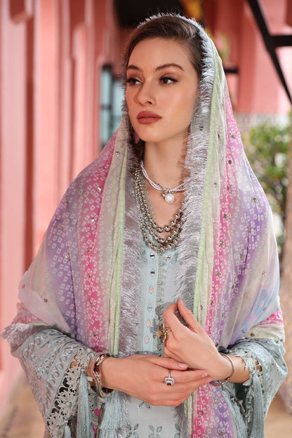 Nureh | Bazaar Lawn 25 | NE-111 XL Ice Blue Lawn