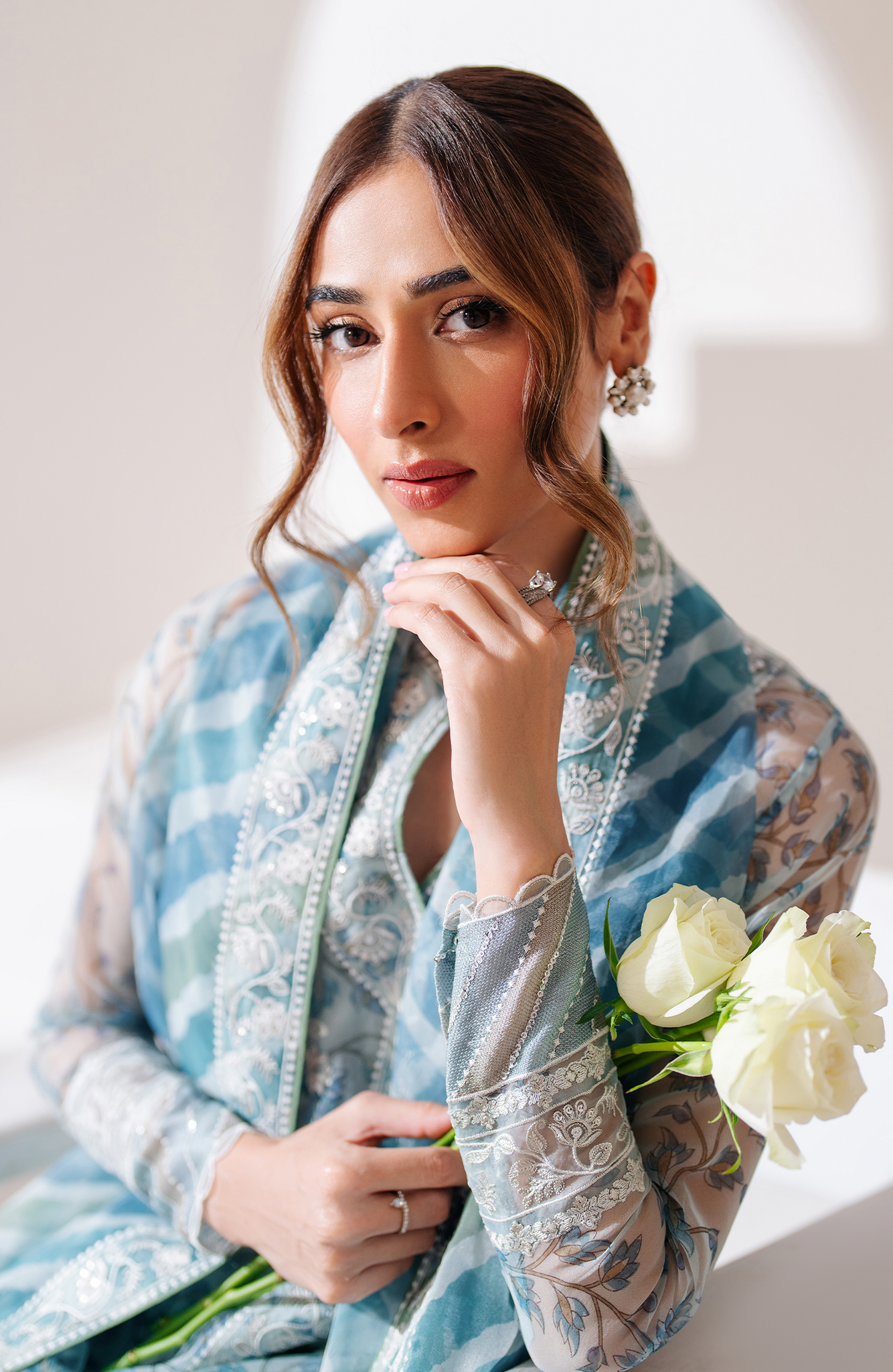 Seran | Eid Luxe Pret 25 | KEVA L Blue Raw Silk