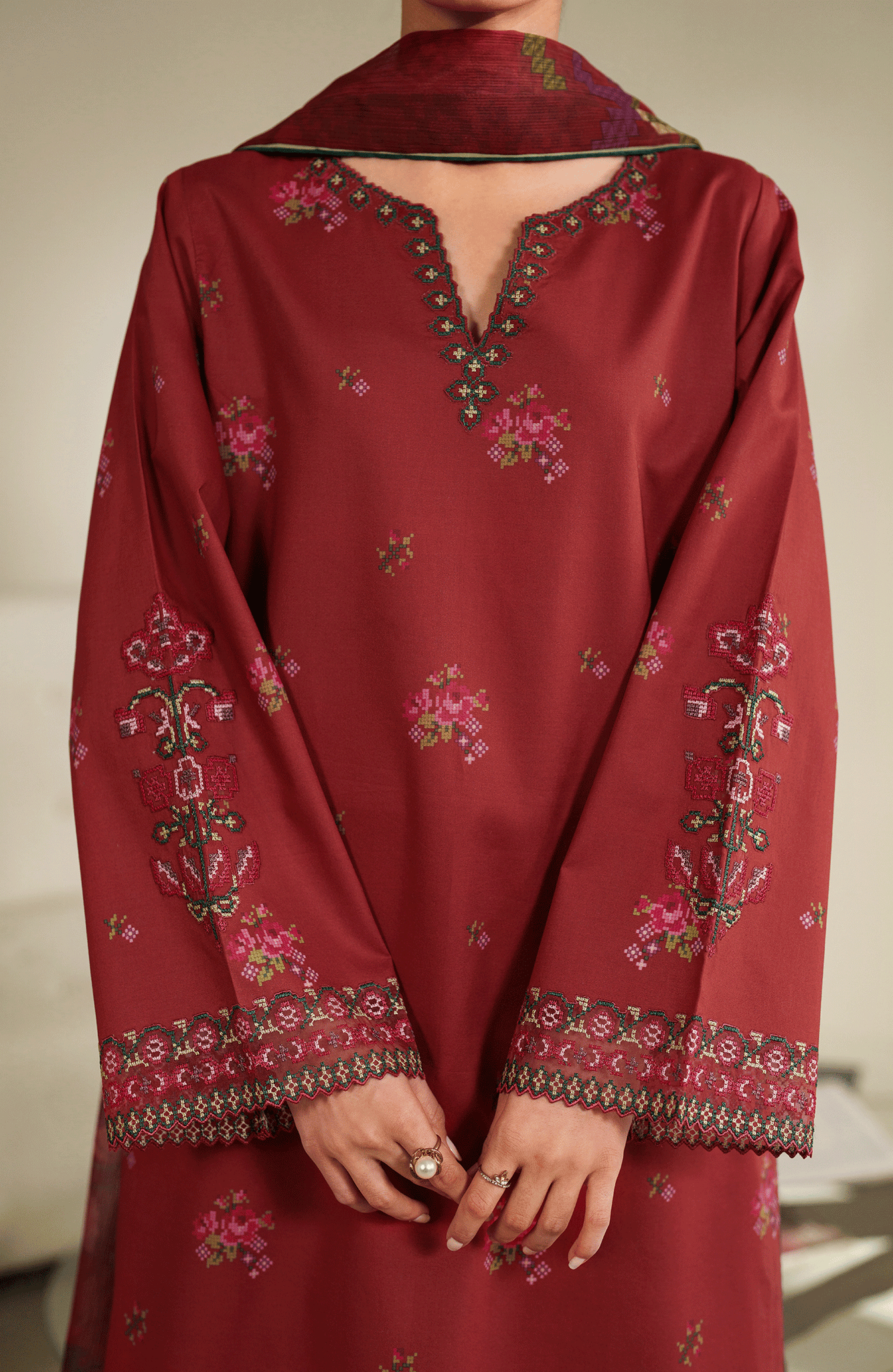 Seran | Ilara Cambric | SORREL - Pakistani Designer Dress - by Seran - Type : Ladies Clothes - 100% Original at Saira Sultan