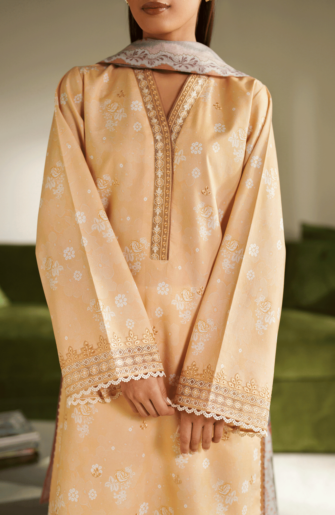 Seran | Ilara Cambric | SOLARIA - Pakistani Designer Dress - by Seran - Type : Ladies Clothes - 100% Original at Saira Sultan