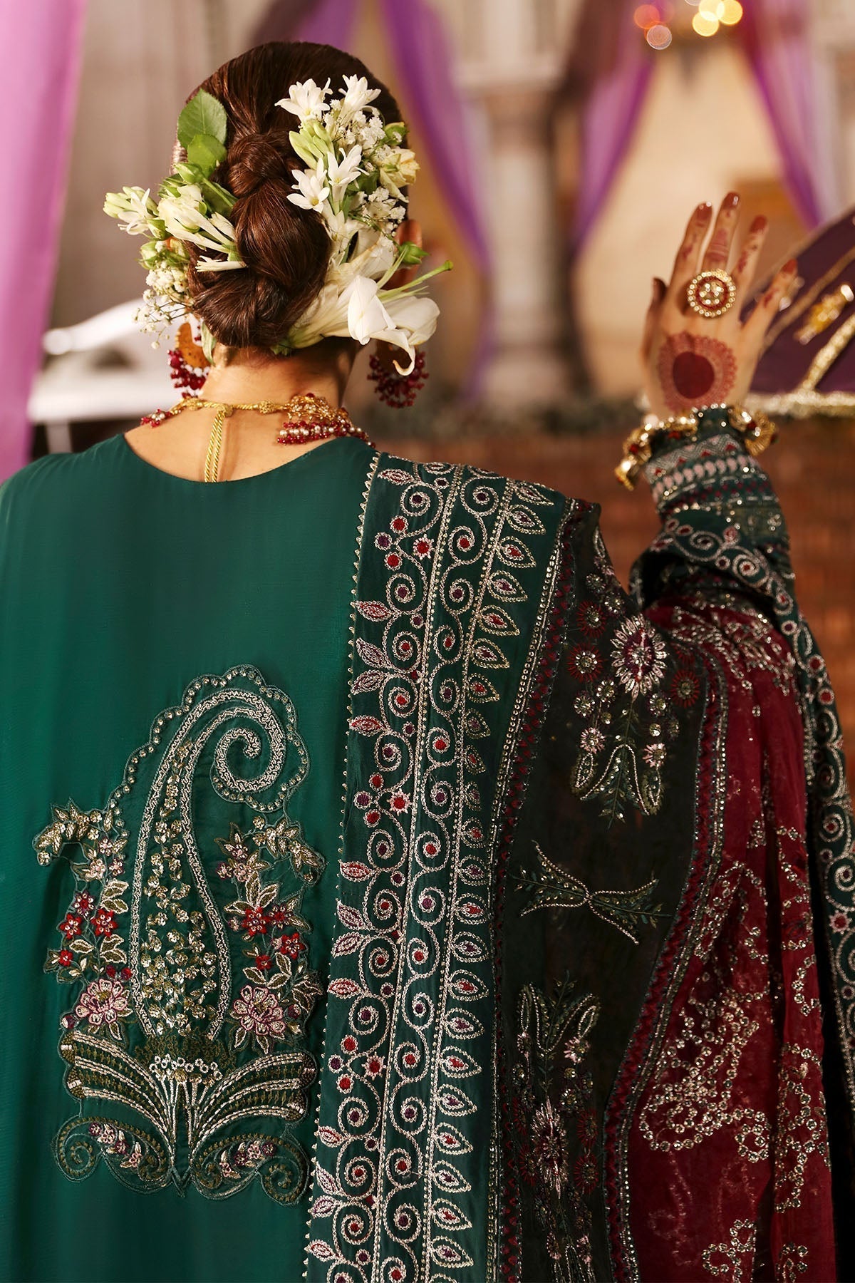 Nureh | Jhoomro Wedding Formals | NL-68 SHADMANI - Pakistani Designer Dress - by Nureh | Type: Bridal - 100% Original at Saira Sultan
