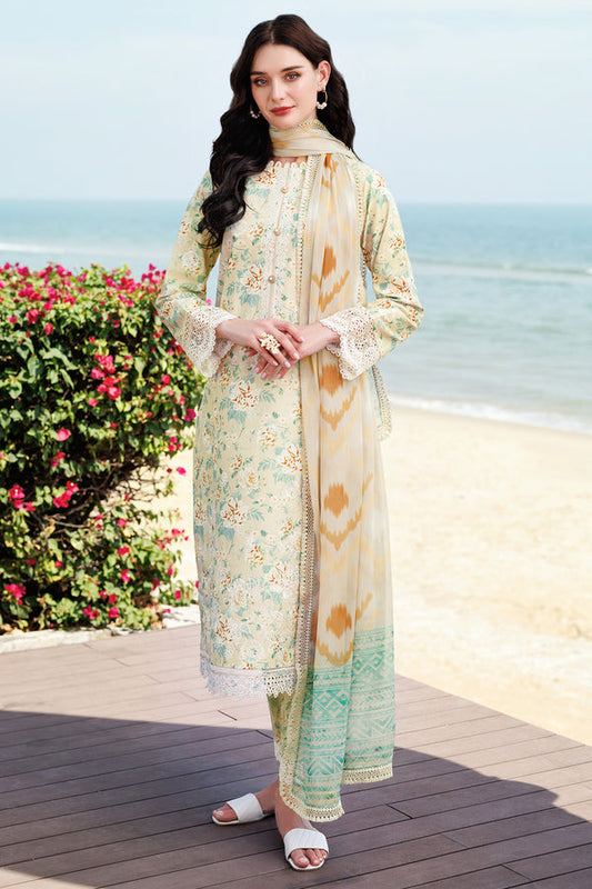 Farasha | Printed Essentials | Lush Cream XS Cream Lawn