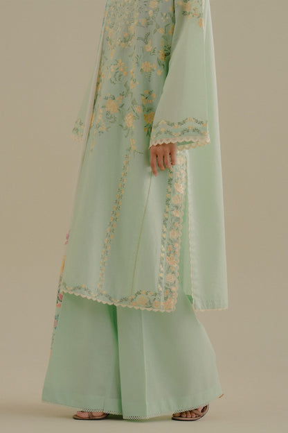 Zara Shahjahan | Coco Lawn 25 | Velin-7A L Pastel Mint Lawn