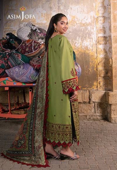 Asim Jofa | Embroidered Lawn Collection | AJAR-33 - Pakistani Designer Dress - by Asim Jofa | Type: Luxury - 100% Original at Saira Sultan