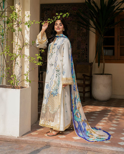 Roheenaz | Aashiyana Lawn | Zoya M Ivory Lawn