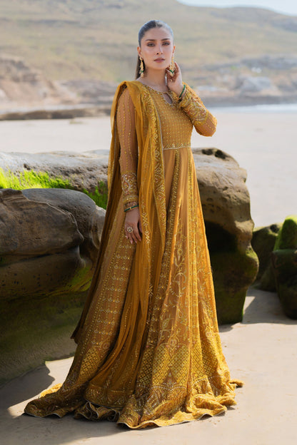 Naqshi | Sahil Kinaray | AINARA XL Mustard Crinkle
