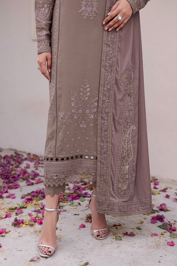 Nureh | Exclusive Leather Peach | NE-201 by Nureh - Designer Dress  - Type : Ladies Clothes - Available at Saira Sultan - 100% Original 