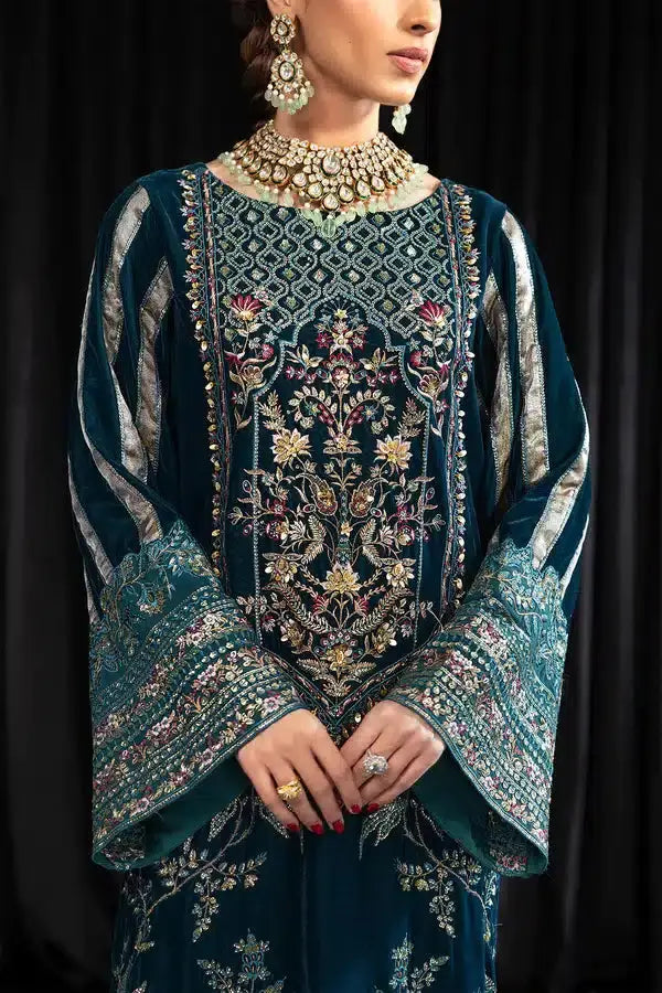 Nureh | Maya Velvet 23 | Lehar - Pakistani Designer Dress - by Nureh | Type: Formal - 100% Original at Saira Sultan
