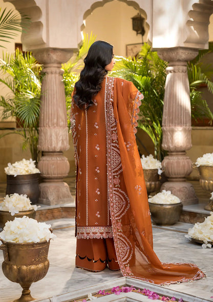Elaf Premium | Formal Handwork Collection | EFH-03 SHAHANA S Rust Organza