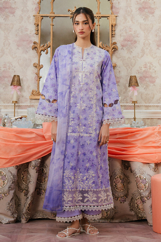 Ayzel | Armelia Printed Lawn 25 | Delilah XS Lilac Lawn