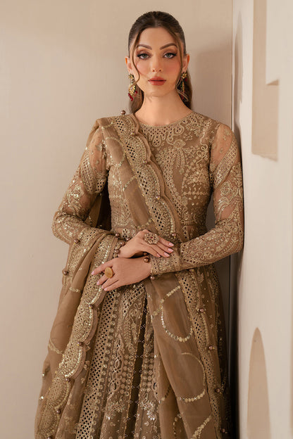 Jazmin | Wedding Formals | WF'25-04 L Light Brown Chiffon