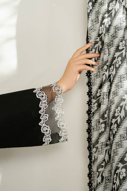 Farasha | Thread Lines Embroidered | Skylit Rouge