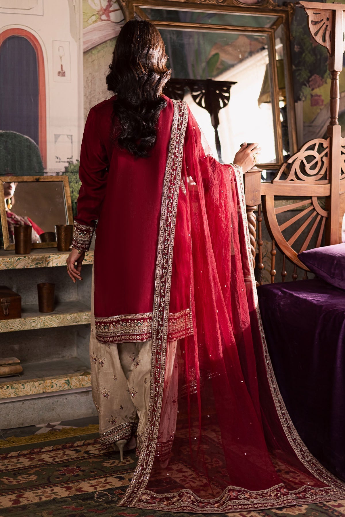 Nureh | Nur Mahal | NE-193 by Nureh - Designer Dress - Type : Ladies Clothes - Available at Saira Sultan - 100% Original 