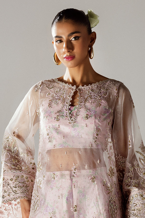 Saffron | Scintilla Formals | Chiffon Mist M Off White Organza