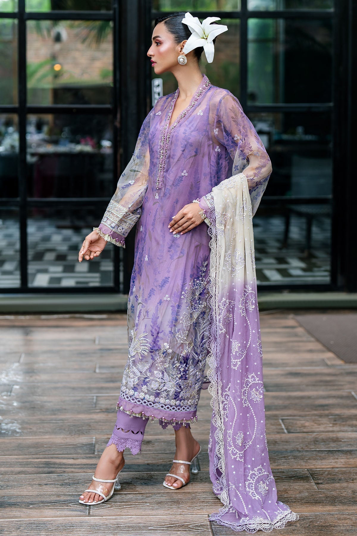 Nureh | Ballerina Formals | NU2-149 - Pakistani Designer Dress - by Nureh | Type: Luxury - 100% Original at Saira Sultan
