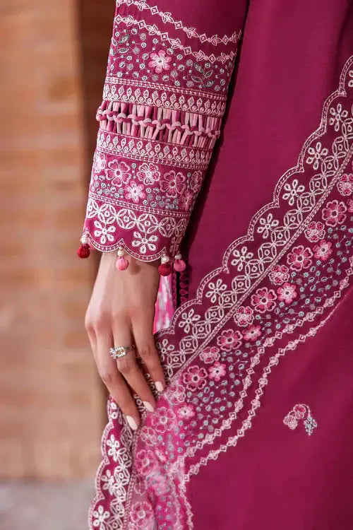 Farasha | Kaavish Lawn 24 | ROSY SOMBER - Pakistani Designer Dress - by Farasha | Type: Luxury - 100% Original at Saira Sultan