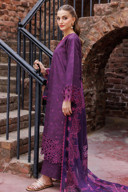 Farasha | Printed Essentials | Winkmist XL Plum Lawn