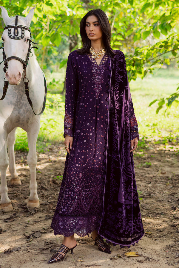 Nureh | Exclusive Leather Peach | NE-187 by Nureh - Designer Dress  - Type : Ladies Clothes - Available at Saira Sultan - 100% Original 