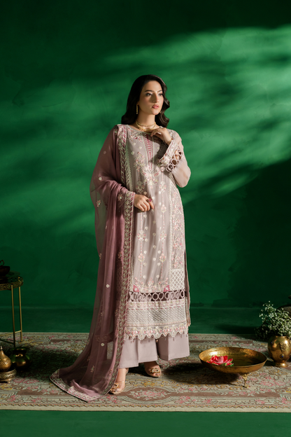 Zebtan | Farmaish Formals | FC-07 XS Cloud Gray Chiffon