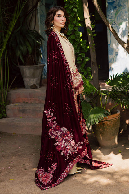 Nureh | Exclusive Leather Peach | NE-181 by Nureh - Designer Dress - Type : Ladies Clothes - Available at Saira Sultan - 100% Original 