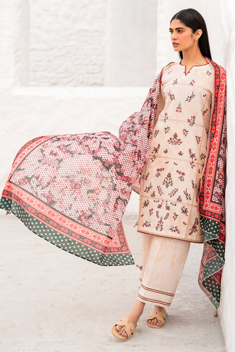 Jazmin | Summer Lawn 25 | USE-9122 L Beige Lawn
