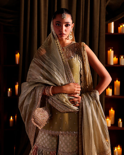 Faiza Saqlain | Zaeva Wedding Formals | Zerra by Faiza Saqlain - Designer Dress  - Type : Ladies Clothes - Available at Saira Sultan - 100% Original 