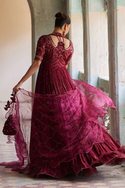 Mina Hassan | Formal Dholki Collection | Arooba - Pakistani Designer Dress - by Mina Hassan | Type: Ladies Clothes - 100% Original at Saira Sultan