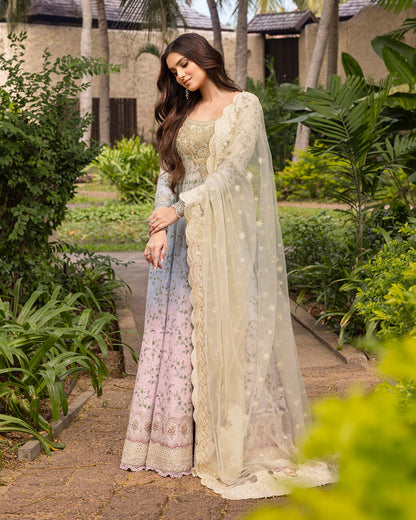 Faiza Saqlain | Zinnia Lawn 25 | Freesia S Beige Lawn