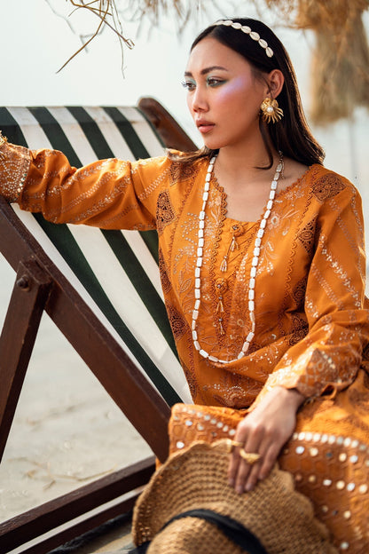 Nureh | Khuwab Luxury Lawn | NE-149 M Bronze Lawn