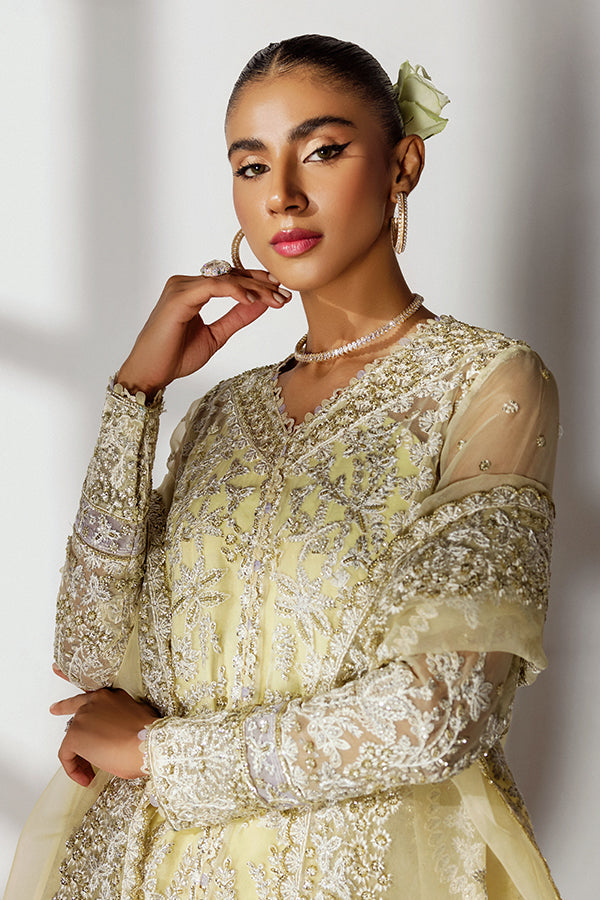 Saffron | Scintilla Formals | Lemon Sorbet M Pastel Yellow Organza