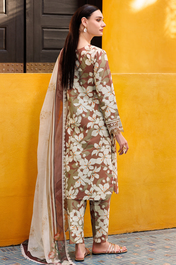 Farasha | Printed Essentials | Rustwood Charm S Brown Lawn