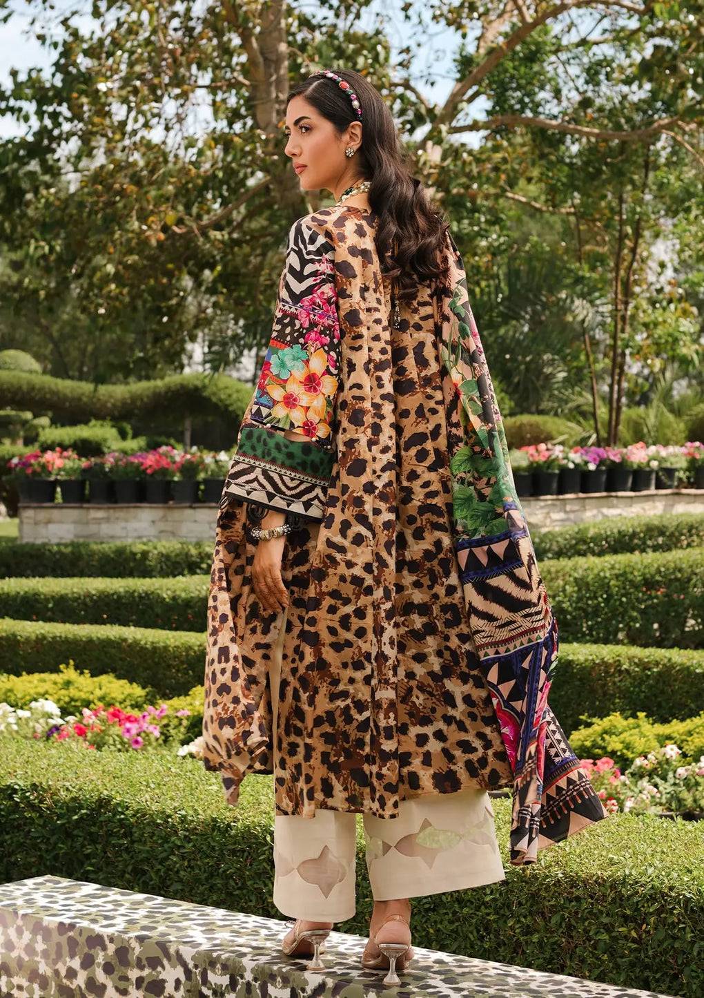 Elaf Premium | Printed Collection 24 | EEP-06A - Menagerie - Pakistani Designer Dress - by Elaf Premium | Type: Casuals - 100% Original at Saira Sultan