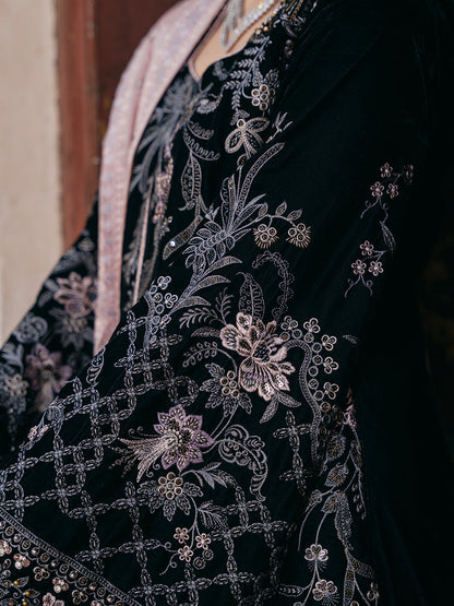 Flossie | Siara Velvet Formals | V-103 - B L Black Velvet