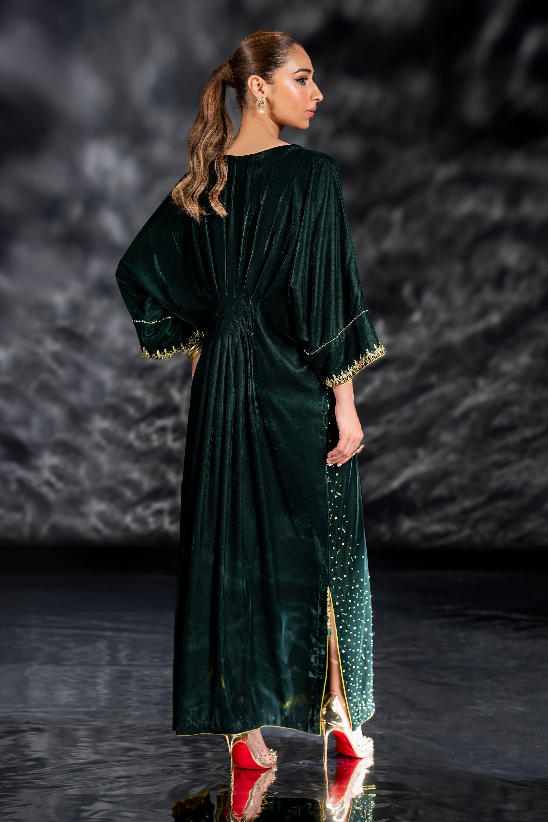 Naqshi | Makhmal 24 | VINNIE XL Deep Green Velvet