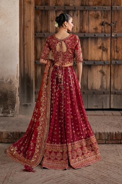Iznik | Luxury Chiffon | ILC-07 L Red Silk