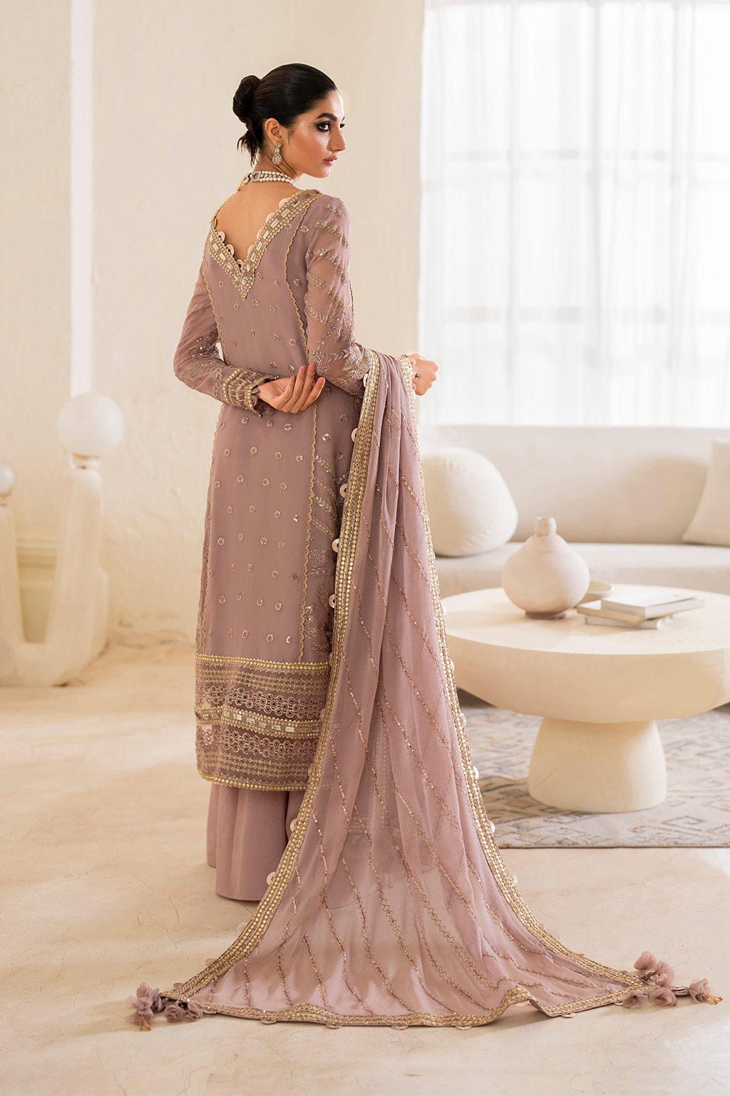Iznik | Chinnon Chiffon | CC-48 Embroidered Chiffon - Pakistani Designer Dress - by Iznik | Type: Formal - 100% Original at Saira Sultan