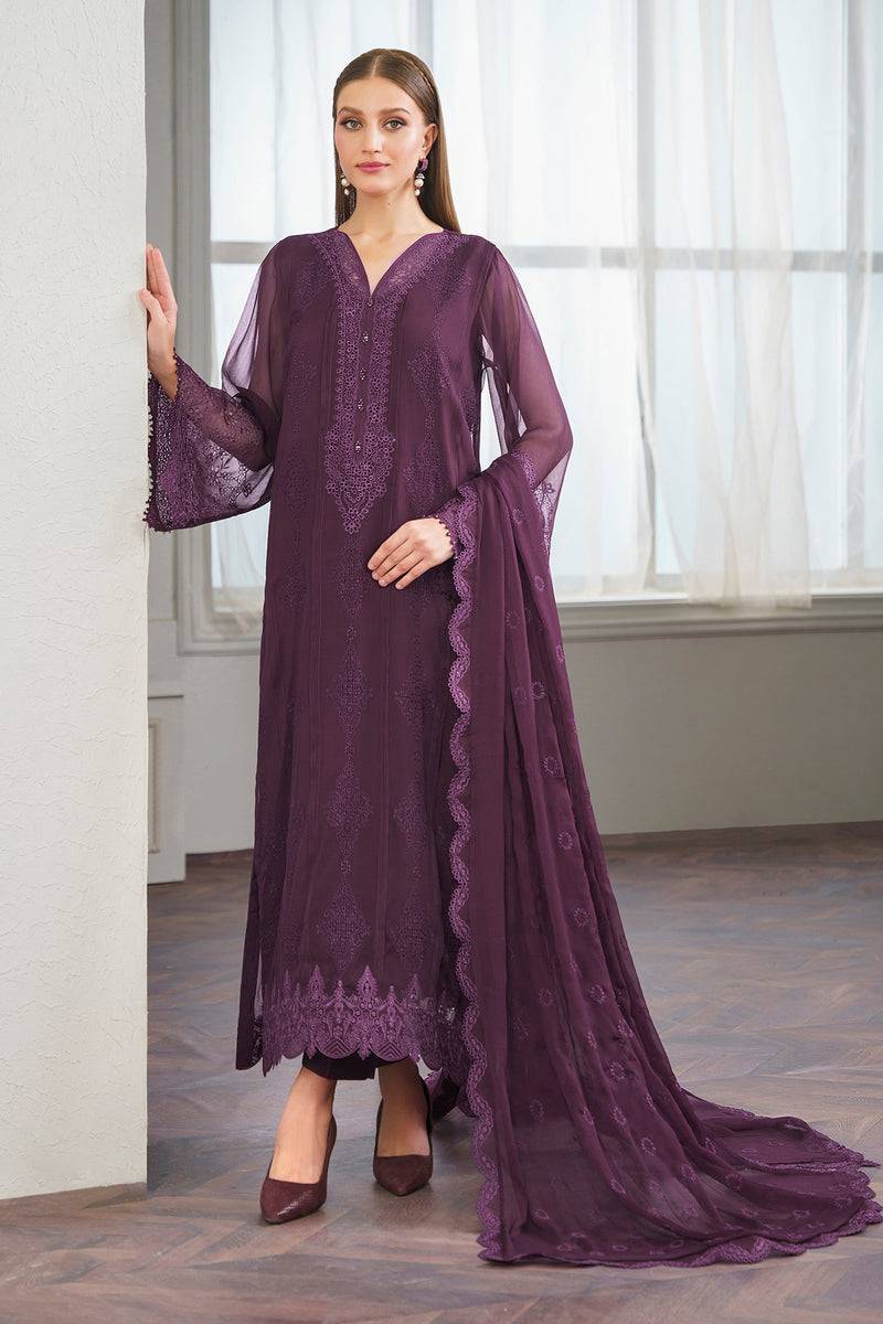 Baroque | Luxury Pret 24 | CHIFFON UF-519 - Pakistani Designer Dress - by Baroque | Type: Luxury - 100% Original at Saira Sultan