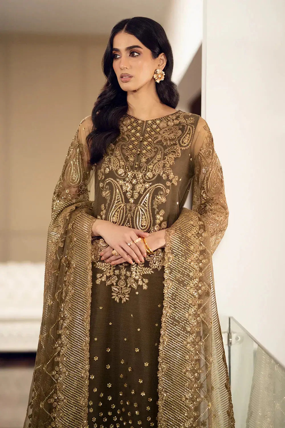Baroque | Formals Collection | UF-508 - Pakistani Designer Dress - by Baroque | Type: Formal - 100% Original at Saira Sultan