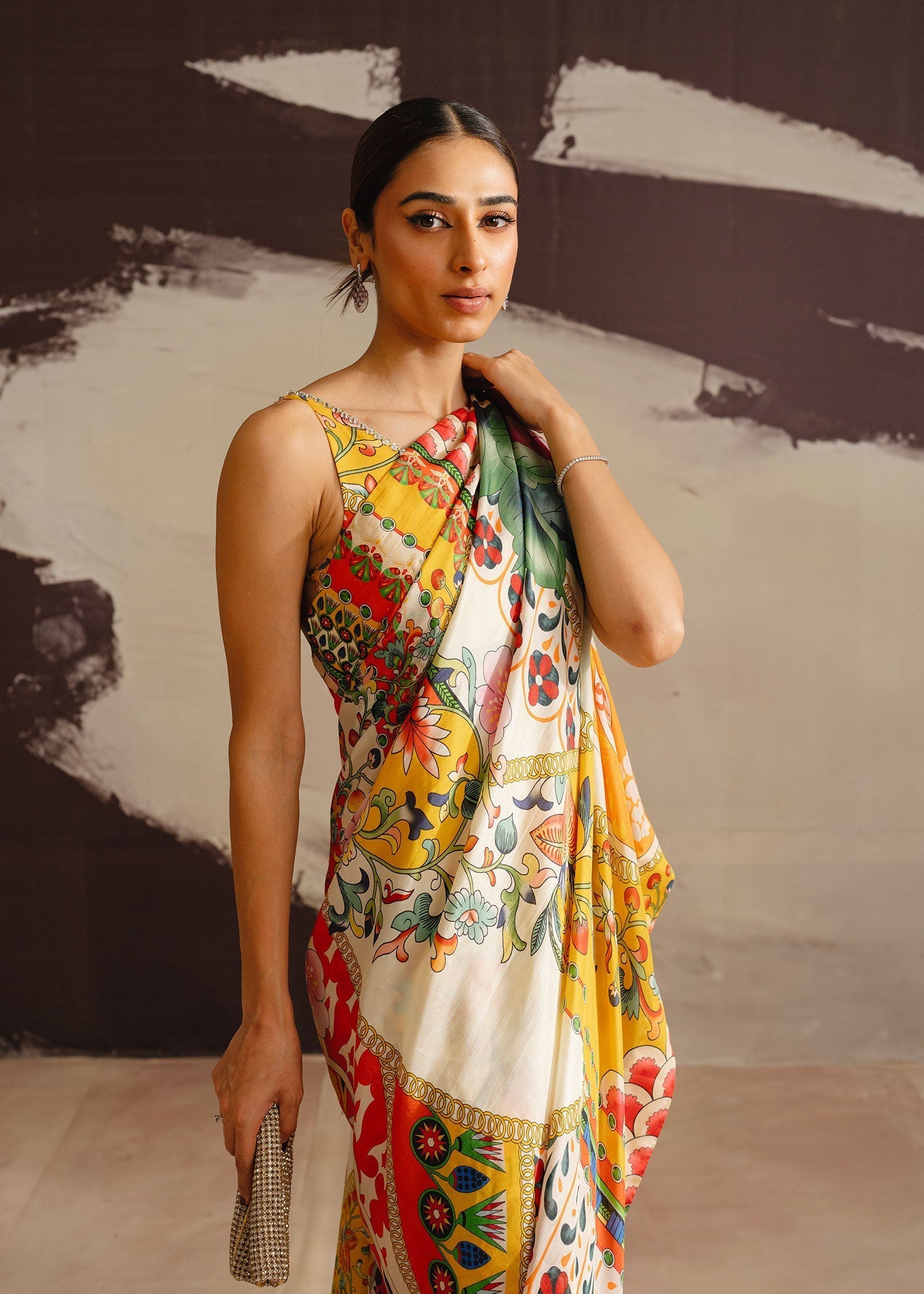 Mahgul | Eye of Cemal | Tangerine Dance L Multicolor Medium Silk
