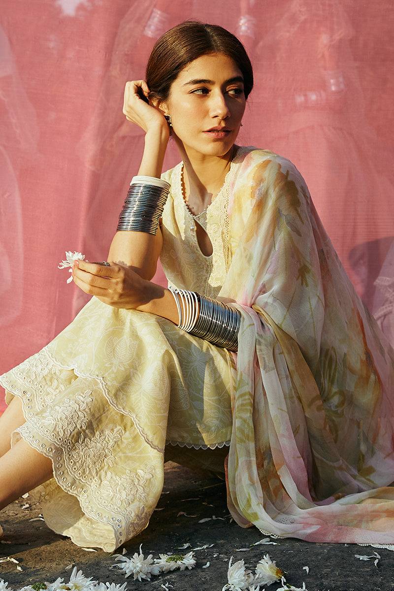Cross Stitch | Premium Lawn 24 | DUSTY BLOOM - Pakistani Designer Dress - by Cross Stitch | Type: Formal - 100% Original at Saira Sultan