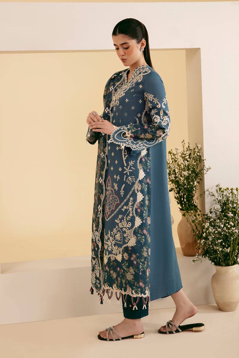 Qalamkar | Qlinekari Luxury Lawn | SQ-05 ELA - Pakistani Designer Dress - by Qalamkar | Type: Luxury - 100% Original at Saira Sultan