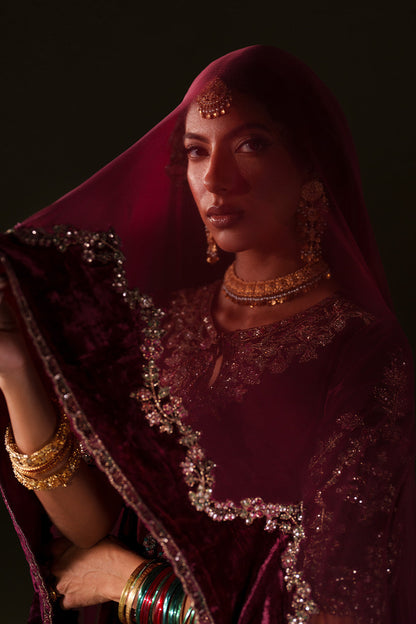 Iznik | Velvet 25 | IV-71 Embroidered Velvet by Iznik - Designer Dress - Type : Ladies Clothes - Available at Saira Sultan - 100% Original 