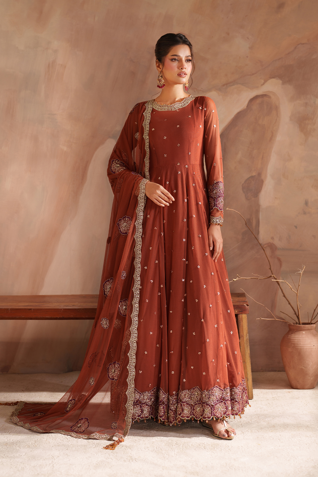 Iznik I Festive Formal I CC-78 Embroidered Net - Pakistani Designer Dress - by Iznik - Type : Ladies Clothes - 100% Original at Saira Sultan