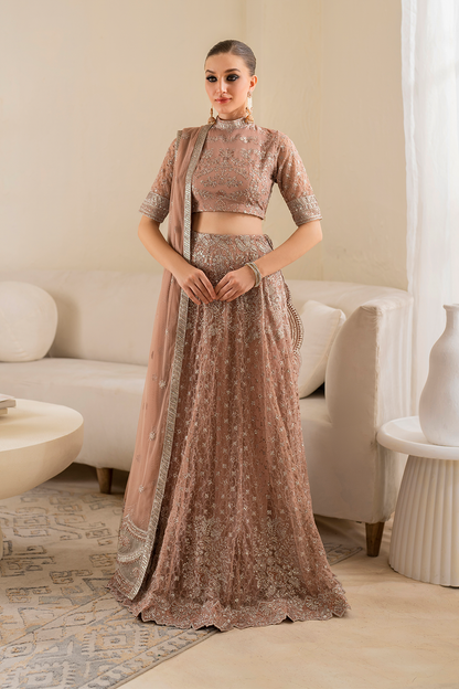Iznik | Chinnon Chiffon | CC-43 Embroidered Net - Pakistani Designer Dress - by Iznik | Type: Formal - 100% Original at Saira Sultan