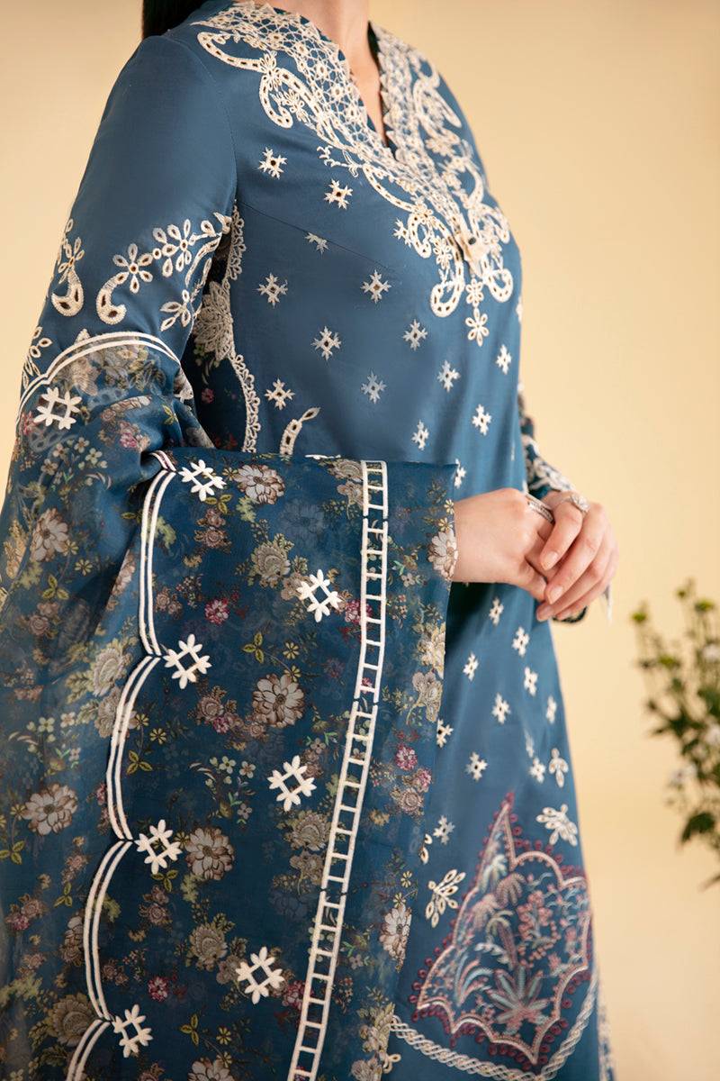 Qalamkar | Qlinekari Luxury Lawn | SQ-05 ELA - Pakistani Designer Dress - by Qalamkar | Type: Luxury - 100% Original at Saira Sultan