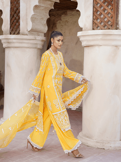 Zebtan | Zeenat Luxury Lawn Eid Collection | ZL 08 - Pakistani Designer Dress - by Zebtan | Type: Luxury - 100% Original at Saira Sultan