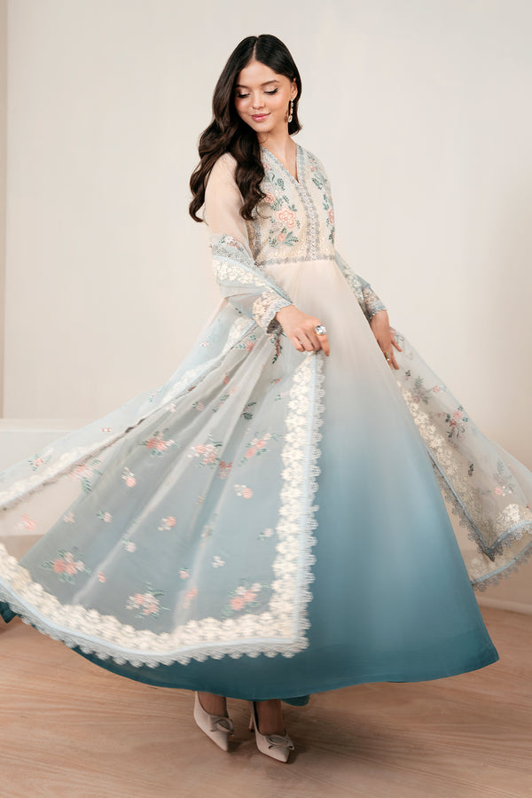 Baroque | Luxury Pret 25 | EMBROIDERED CHIFFON PR-1056 - Pakistani Designer Dress - by Baroque - Type : Ladies Clothes - 100% Original at Saira Sultan